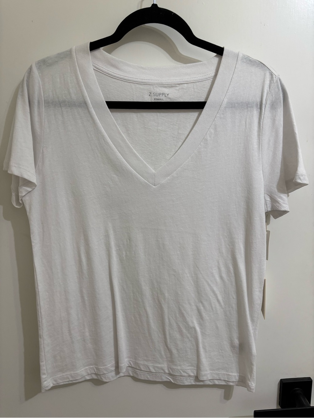 Z Supply White V-Neck Tee